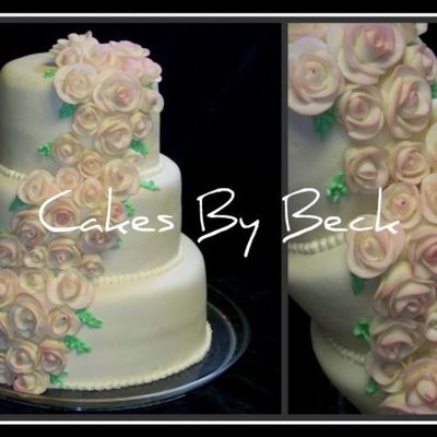 Pink Rose Cake