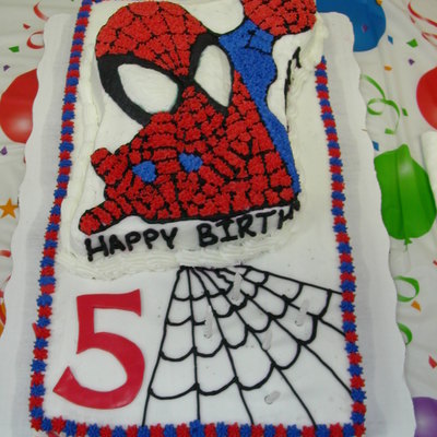 Spiderman 5Th Birthday Cake