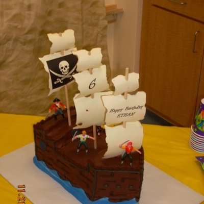 Pirate Ship Cake