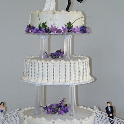 Close Up Purple And Silver