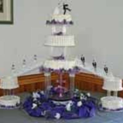 Purple And Silver W/fountain & Stairs