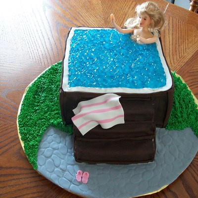 Lauren's Barbie Cake