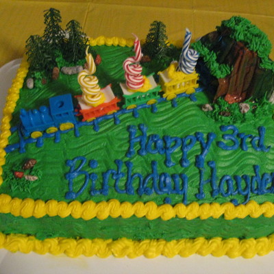 Train Birthday Cake