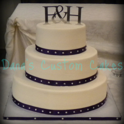 Ivory And African Violet Wedding