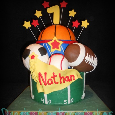 Sports Ball 1St Birthday