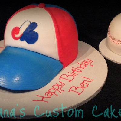 Montreal Expos Baseball Cap & Ball