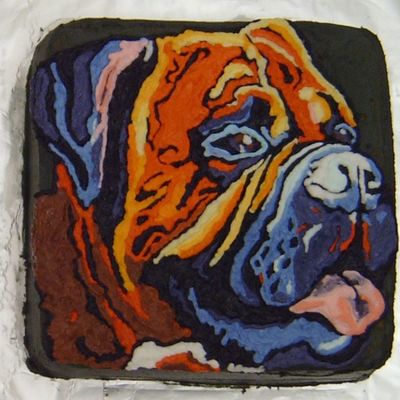 Bullmastiff Cake
