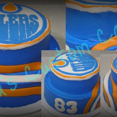 Oiler's Mini Jersey Cake