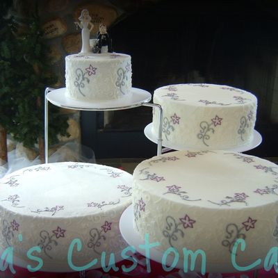 Imprinted Wedding Cake