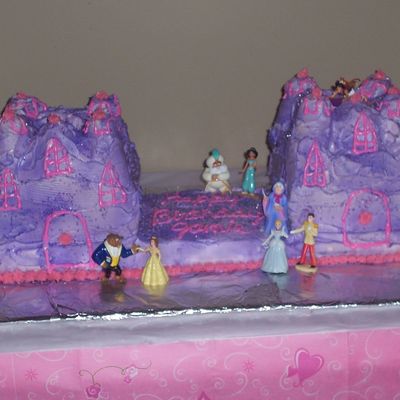 Disney Princess Castle Cake