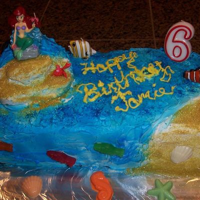 Ariel Birthday Cake