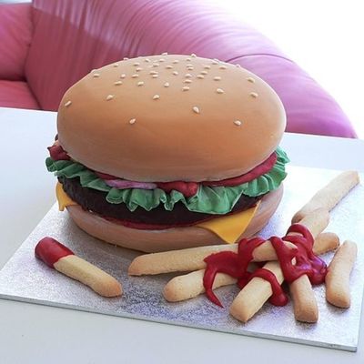 Burger Cake For My Son's 16Th