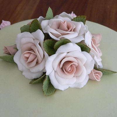 My First Gumpaste Roses Ever!