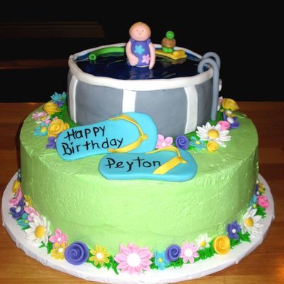 Pool Party Cake