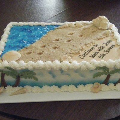 Footprints Cake