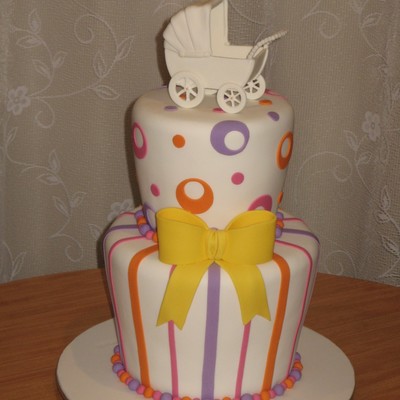 Baby Carriage Cake