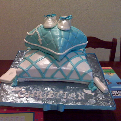 Baptism Pillow Cake