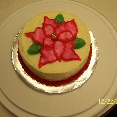 Poinsetta Cake