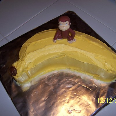 Curious George On A Banana