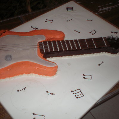 30Th Guitar Birthday Cake