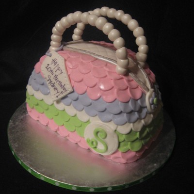 Whimsical Dot Purse Cake