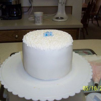 Fondant With Cornelli Lace