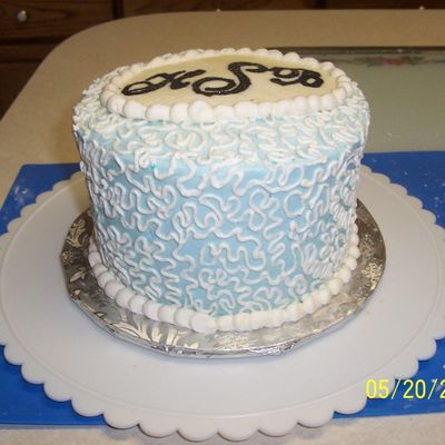 Cornelli Lace With Monogram