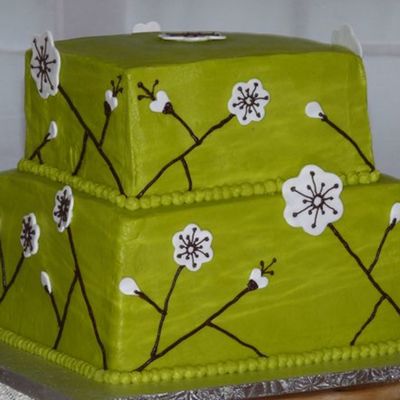 Green Wedding Cake