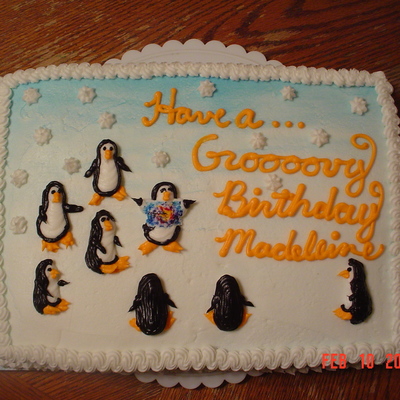 Penguin Birthday Cake