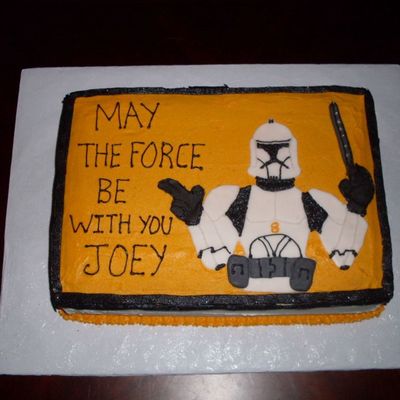 Star Wars Clone Trooper Birthday Cake