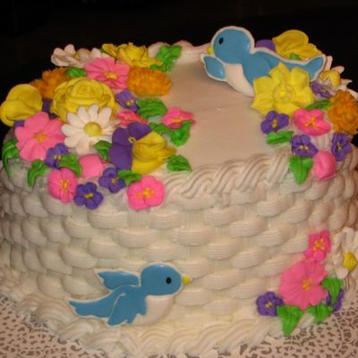 Flower Basket Cake