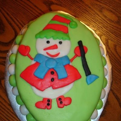 Snowman Cake
