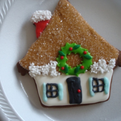 Christmas House Cookie