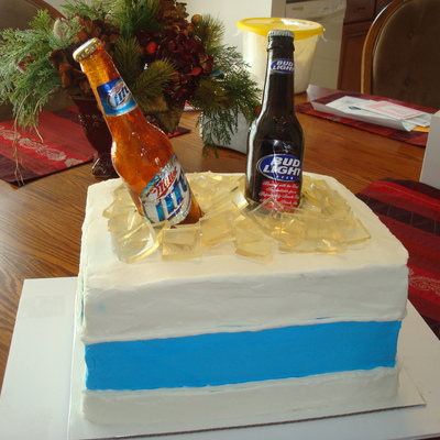 Beer Cooler And Bottles