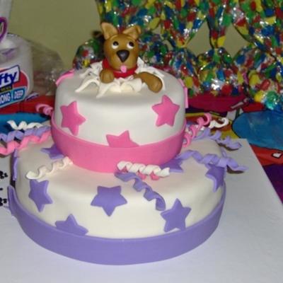 Dog Comes Out Of Cake!