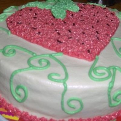 Strawberry Shortcake Birthday Cake