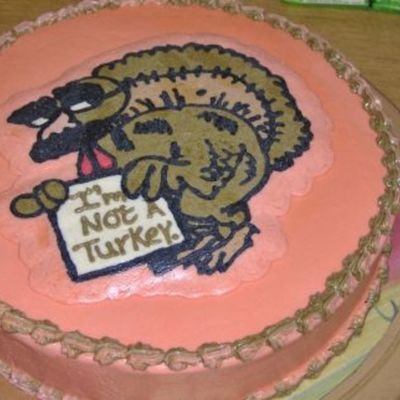 Turkey Holding Sign