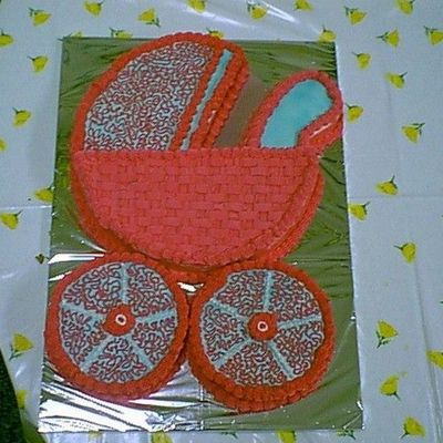 Stroller Shower Cake