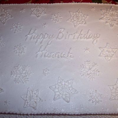 Snowflake Cake