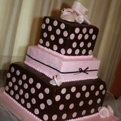 Pink And Brown Baby Shower