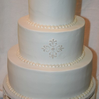 Round Wedding Cake