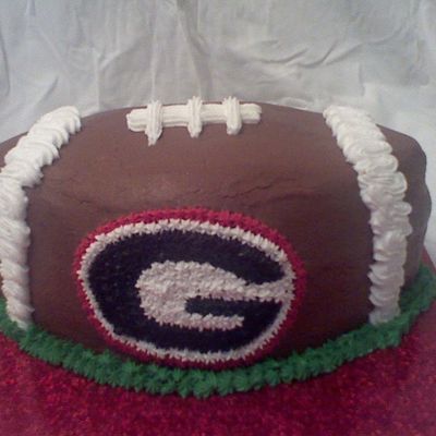 Georgia Football Birthday Cake