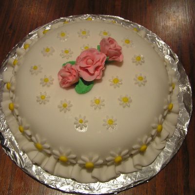 My First Fondant Cake!
