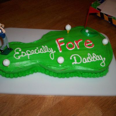 Golf Cake Fore Daddy