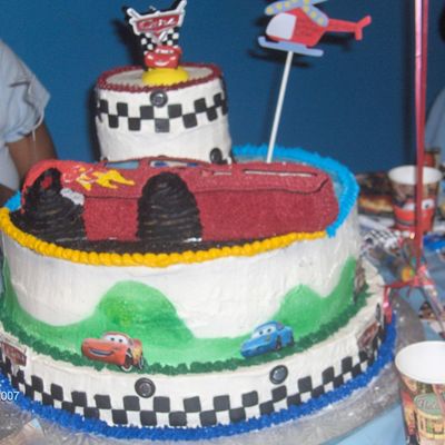 Dylans 3Rd Birthday Cars Cake