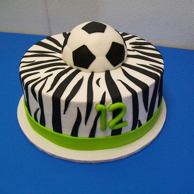 Zebra Stripe Soccer Cake?