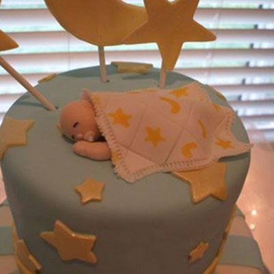 Close Up Of Eli's Baby Shower Cake