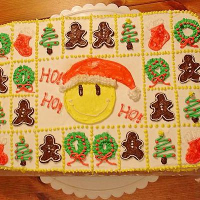 Christmas School Class Party Cake