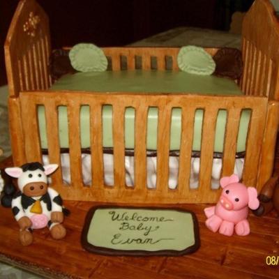 Nojo Baby Farm Animal Themed Crib Cake