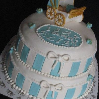 Babtism Cake For A Little Boy